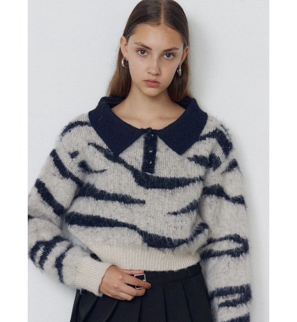 EMODA「アートゼブラカラーニット」|ニット・セーター|