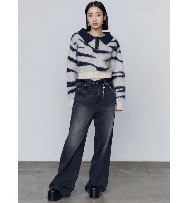 EMODA「アートゼブラカラーニット」|ニット・セーター|