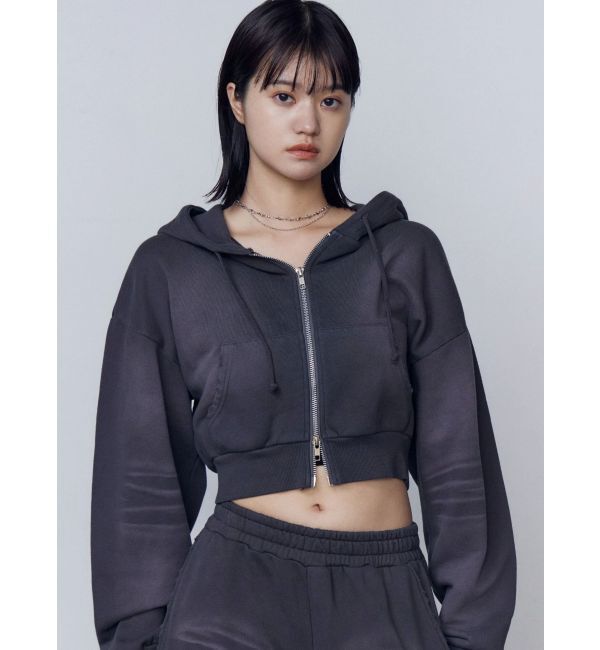 EMODA「シェービングショートジップフーディ」|パーカー|