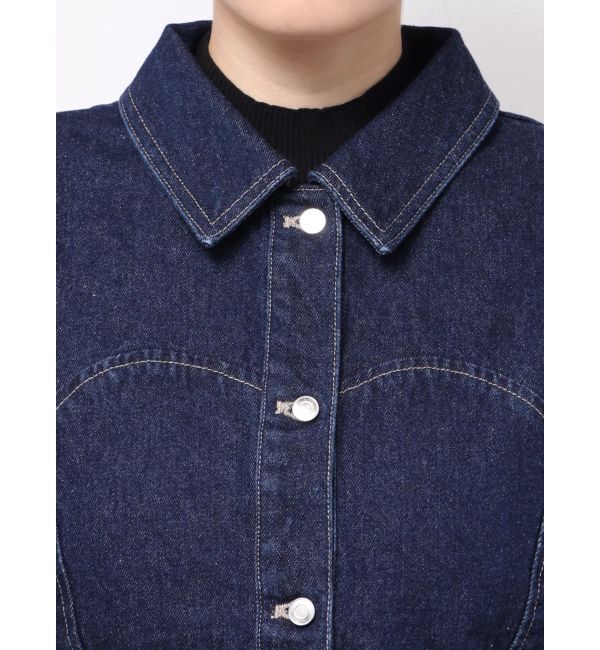 MERCURYDUO「パフスリーブデニムジャケット」|デニムジャケット|