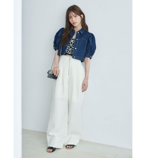 MERCURYDUO「パフスリーブデニムジャケット」|デニムジャケット|