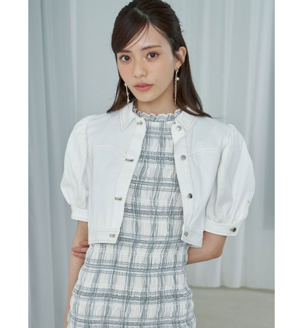 MERCURYDUO「パフスリーブデニムジャケット」|デニムジャケット|