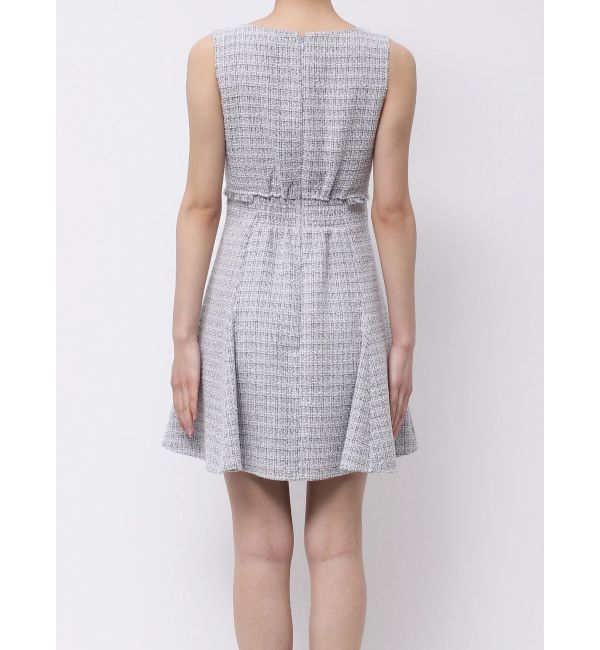 MERCURYDUO「カットアウトツイードミニマーメイドワンピース」|ワンピース|