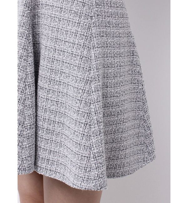 MERCURYDUO「カットアウトツイードミニマーメイドワンピース」|ワンピース|