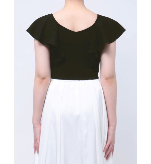 MERCURYDUO「2WAY総針ラッフルコンパクトニット」|ニット・セーター|