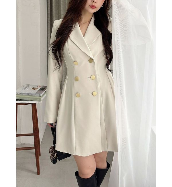 MERCURYDUO「2WAYフィットアンドフレアジャケットワンピース」|ワンピース|