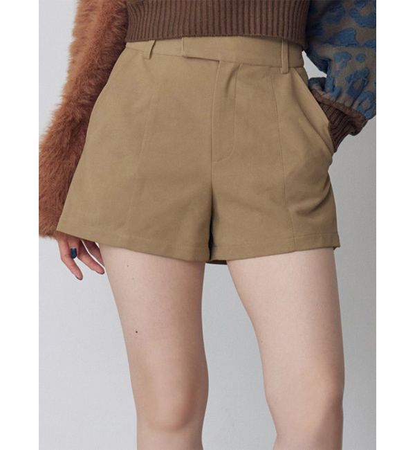 MURUA「フェイクスウェードショートパンツ」|その他|ベージュ