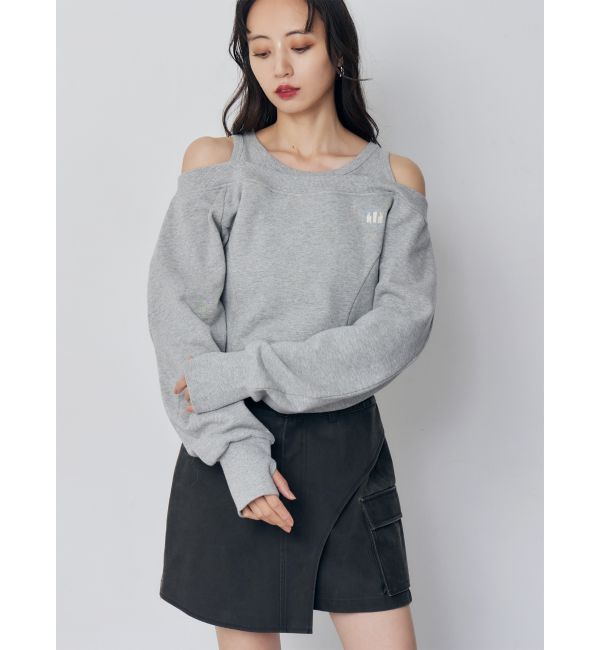 MURUA「タンクレイヤードスウェットトップス」|Tシャツ・カットソー|グレー