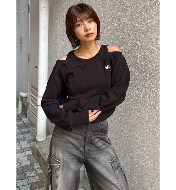 MURUA「タンクレイヤードスウェットトップス」|Tシャツ・カットソー|