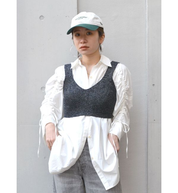 Ungrid「スラブニットビスチェ」|ニット・セーター|ブラック