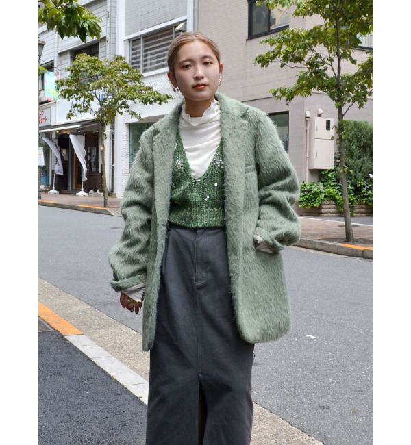 Ungrid「起毛ルーズジャケット」|テーラードジャケット|