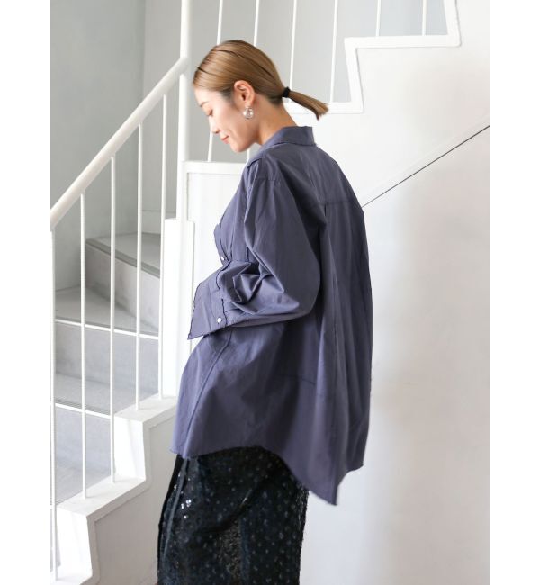 Ungrid「カットオフビッグシルエットシャツ」|シャツ・ブラウス|