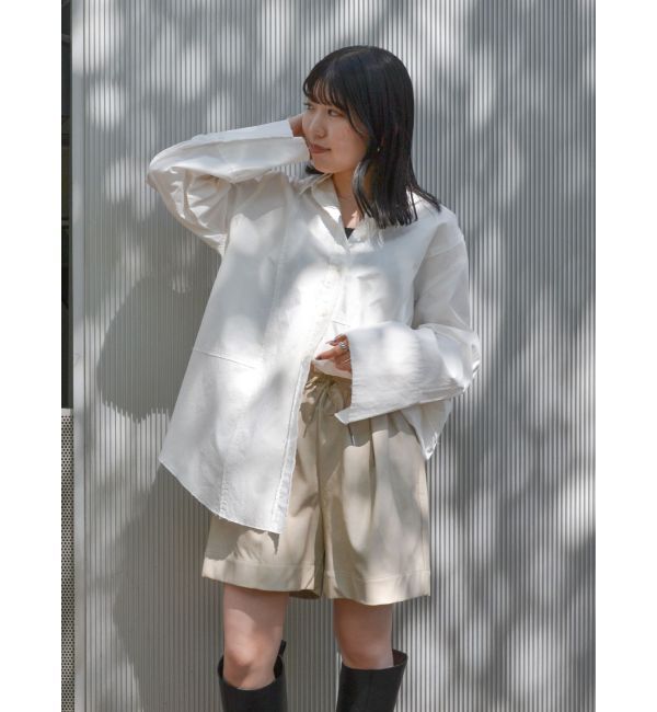 Ungrid「カットオフビッグシルエットシャツ」|シャツ・ブラウス|