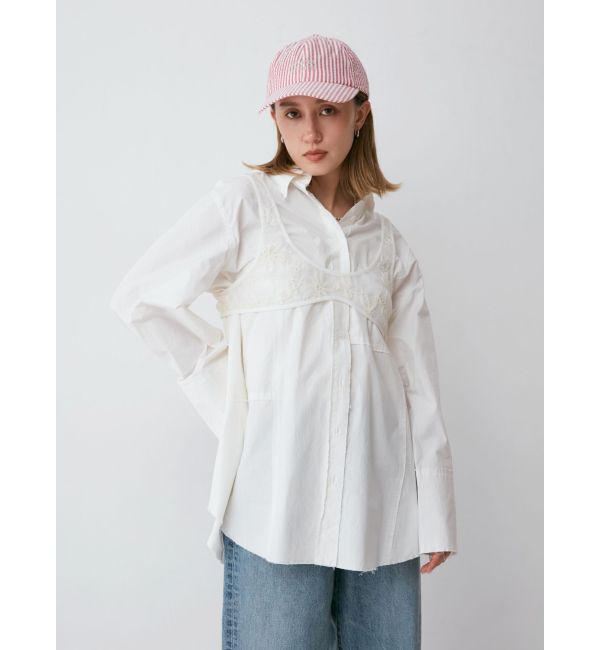 Ungrid「カットオフビッグシルエットシャツ」|シャツ・ブラウス|