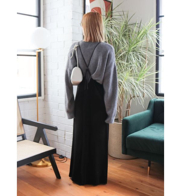 Ungrid「ベロアキャミワンピース」|ワンピース|