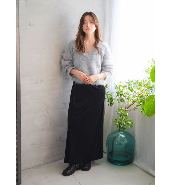 Ungrid「ベロアキャミワンピース」|ワンピース|