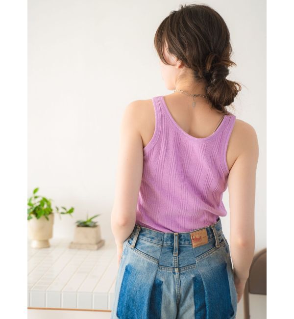 Ungrid「ランダムテレコタンクトップ」|タンクトップ|