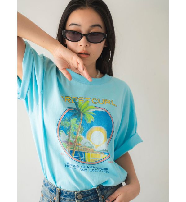 Ungrid「CREST CURLロゴTee」|Tシャツ・カットソー|