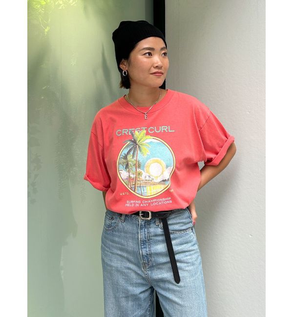 Ungrid「CREST CURLロゴTee」|Tシャツ・カットソー|