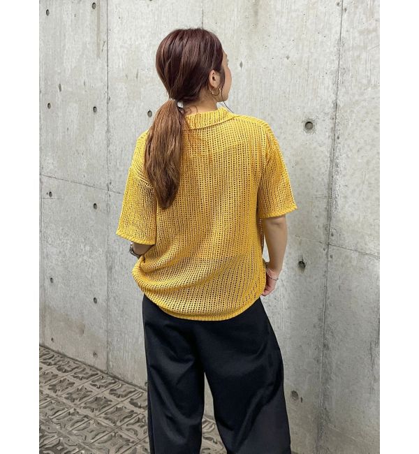 Ungrid「透かし編みキャミレイヤードニットカーデ」|カーディガン|