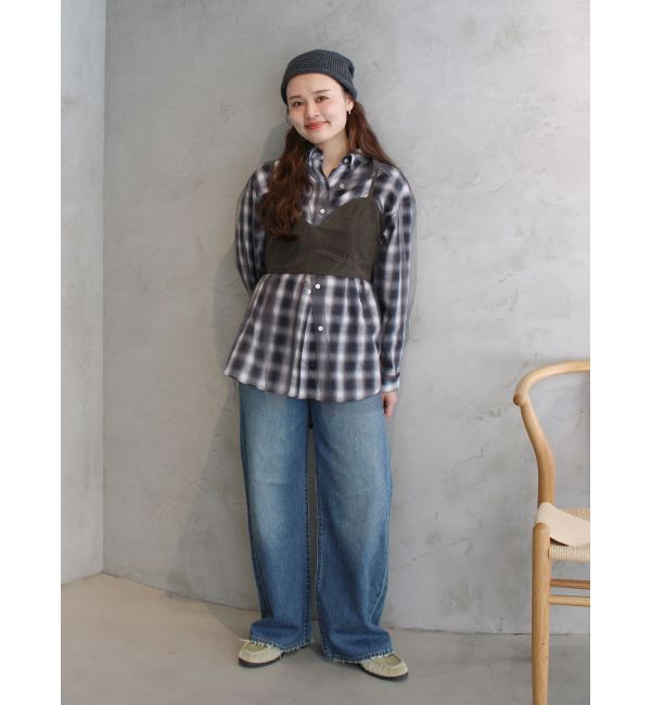 Ungrid「Levi's別注 RIBCAGE WIDE LEGデニム」|デニム|