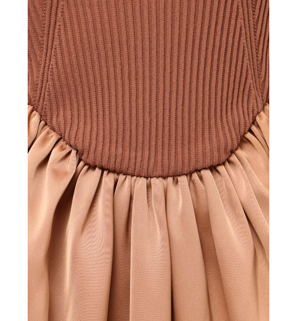 LAGUNAMOON「LADYニットドッキングコクーンワンピース」|ドレス|