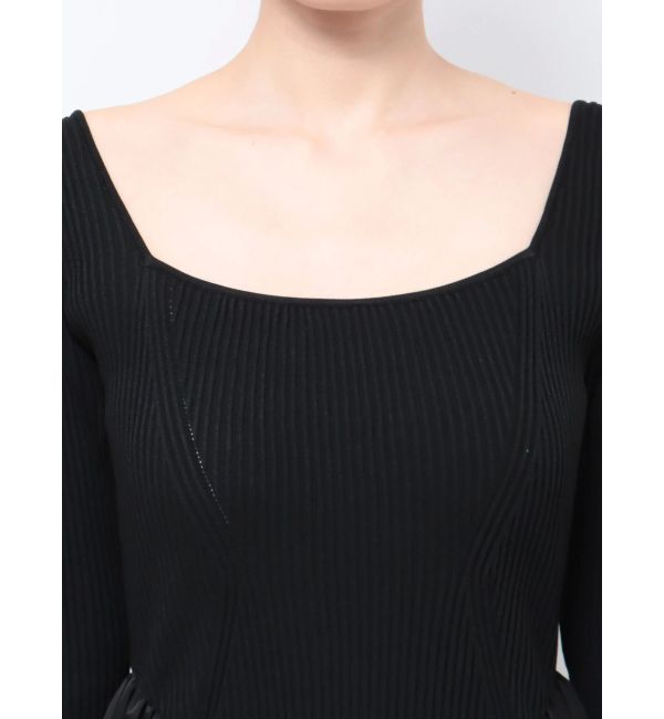 LAGUNAMOON「LADYニットドッキングコクーンワンピース」|ドレス|