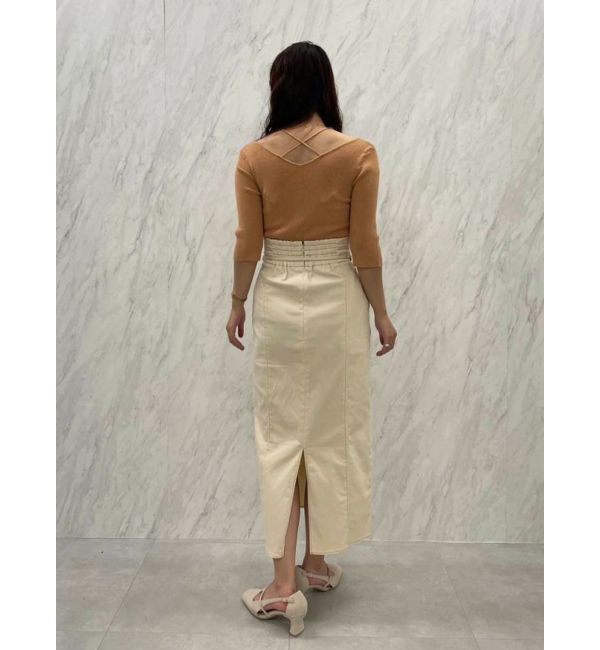 LAGUNAMOON「ステッチベルトタイトスカート」|タイト|