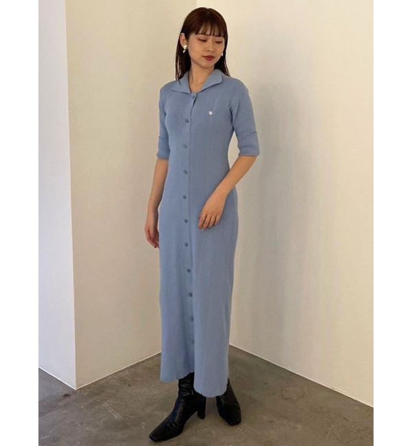 LAGUNAMOON「【POLO BCSコラボ】シャツカラーニットワンピース」|ワンピース|