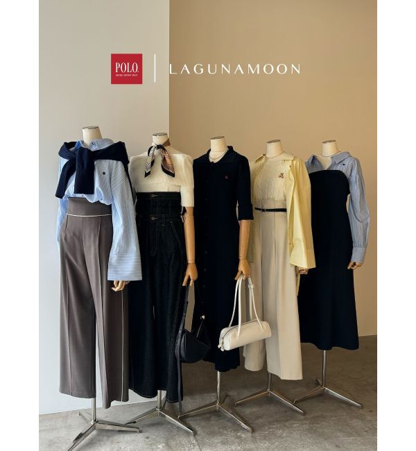 LAGUNAMOON「【POLO BCSコラボ】シャツカラーニットワンピース」|ワンピース|