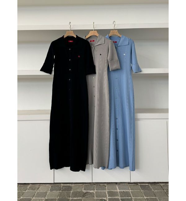 LAGUNAMOON「【POLO BCSコラボ】シャツカラーニットワンピース」|ワンピース|