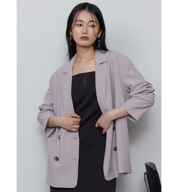LAGUNAMOON「ナチュラルイージージャケット」|テーラードジャケット|ラベンダー
