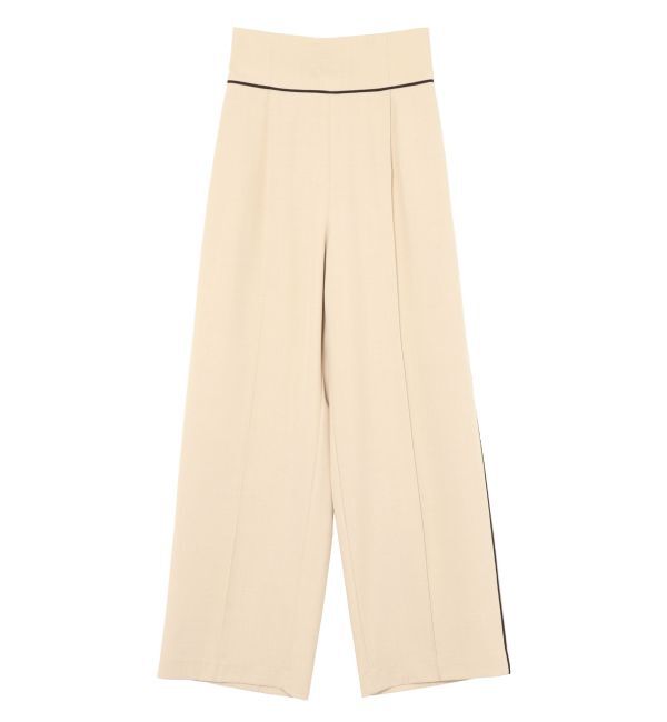 LAGUNAMOON「バイカラーパイピングパンツ」|その他|ベージュ