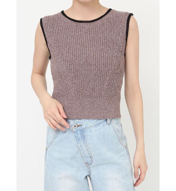 LAGUNAMOON「ミニマルメランジニットプルオーバー」|ニット・セーター|