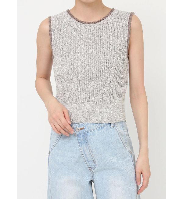 LAGUNAMOON「ミニマルメランジニットプルオーバー」|ニット・セーター|