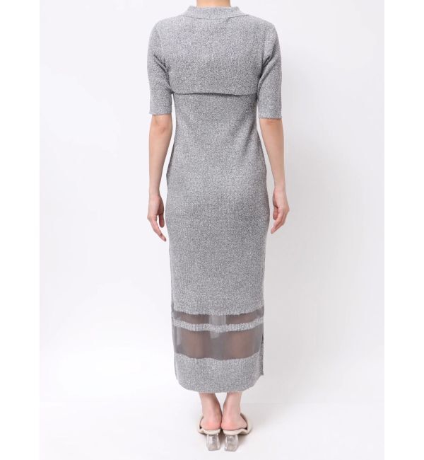 LAGUNAMOON「【追加生産】クロップドカーデセットニットワンピース」|ワンピース|