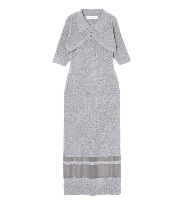 LAGUNAMOON「【追加生産】クロップドカーデセットニットワンピース」|ワンピース|