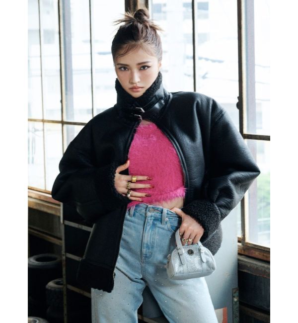 EVRIS「オーバーサイズボアブルゾン」|ブルゾン・スタジャン|