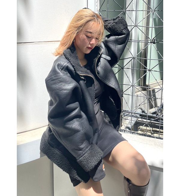 EVRIS「オーバーサイズボアブルゾン」|ブルゾン・スタジャン|