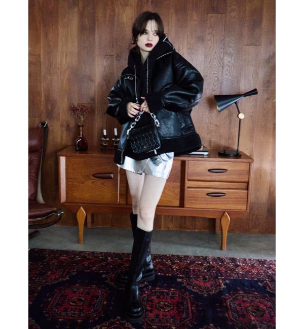 EVRIS「オーバーサイズボアブルゾン」|ブルゾン・スタジャン|