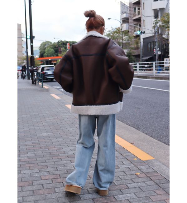 EVRIS「オーバーサイズボアブルゾン」|ブルゾン・スタジャン|