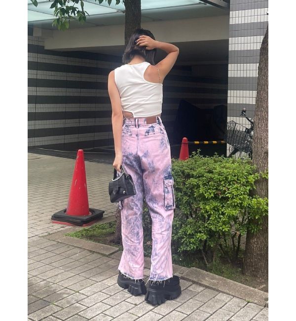 EVRIS「カッティングチェーントップス」|Tシャツ・カットソー|