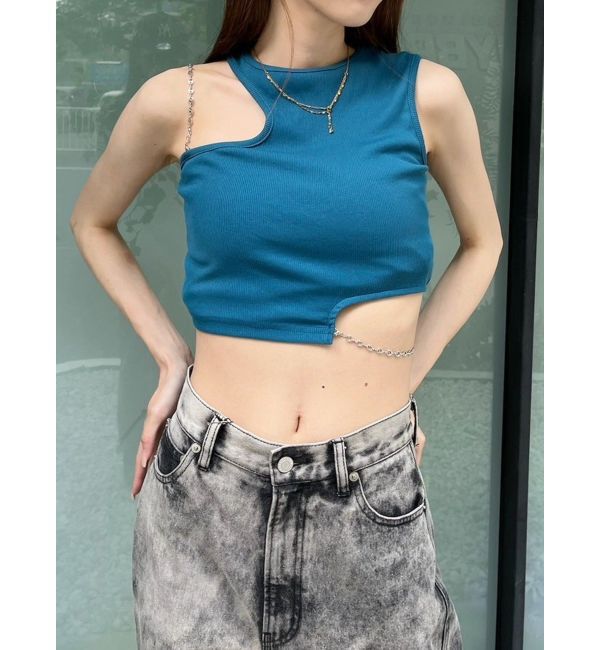 EVRIS「カッティングチェーントップス」|Tシャツ・カットソー|
