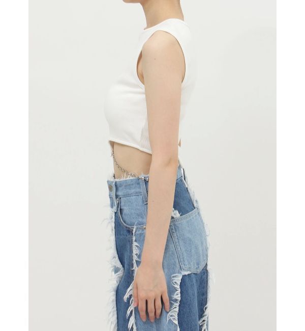 EVRIS「カッティングチェーントップス」|Tシャツ・カットソー|