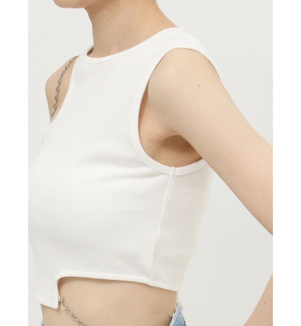 EVRIS「カッティングチェーントップス」|Tシャツ・カットソー|