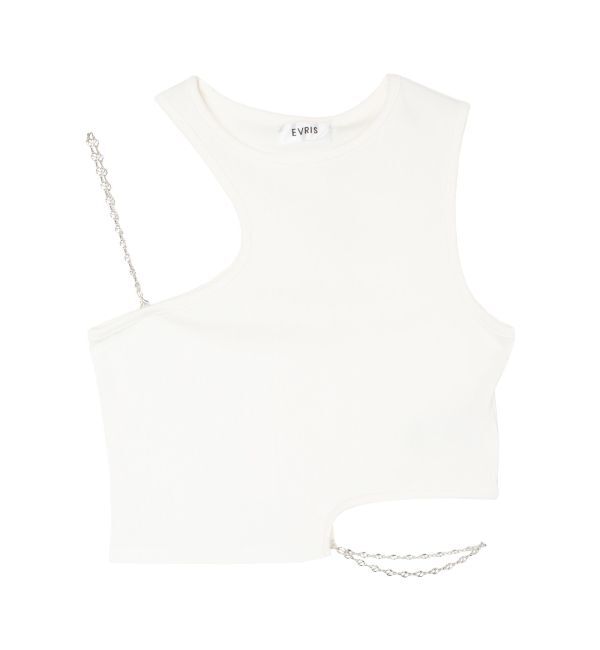 EVRIS「カッティングチェーントップス」|Tシャツ・カットソー|