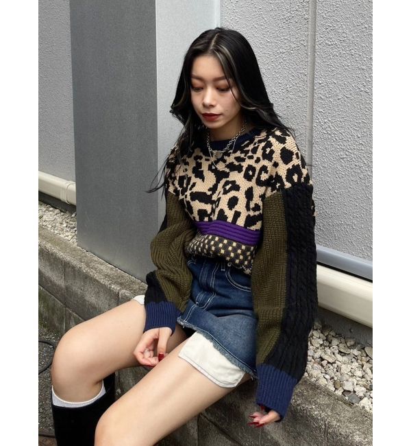 EVRIS「2WAYマルチパターンニットトップス」|ニット・セーター|