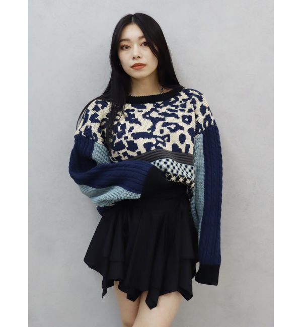 EVRIS「2WAYマルチパターンニットトップス」|ニット・セーター|