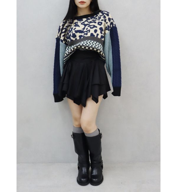 EVRIS「2WAYマルチパターンニットトップス」|ニット・セーター|