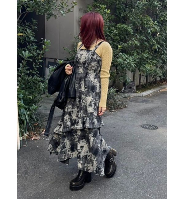 EVRIS「ワンポイントバックオープンケーブルニット」|ニット・セーター|